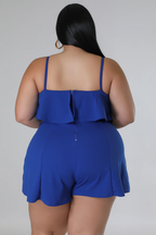 Ruffle Me+ - Shorts Romper