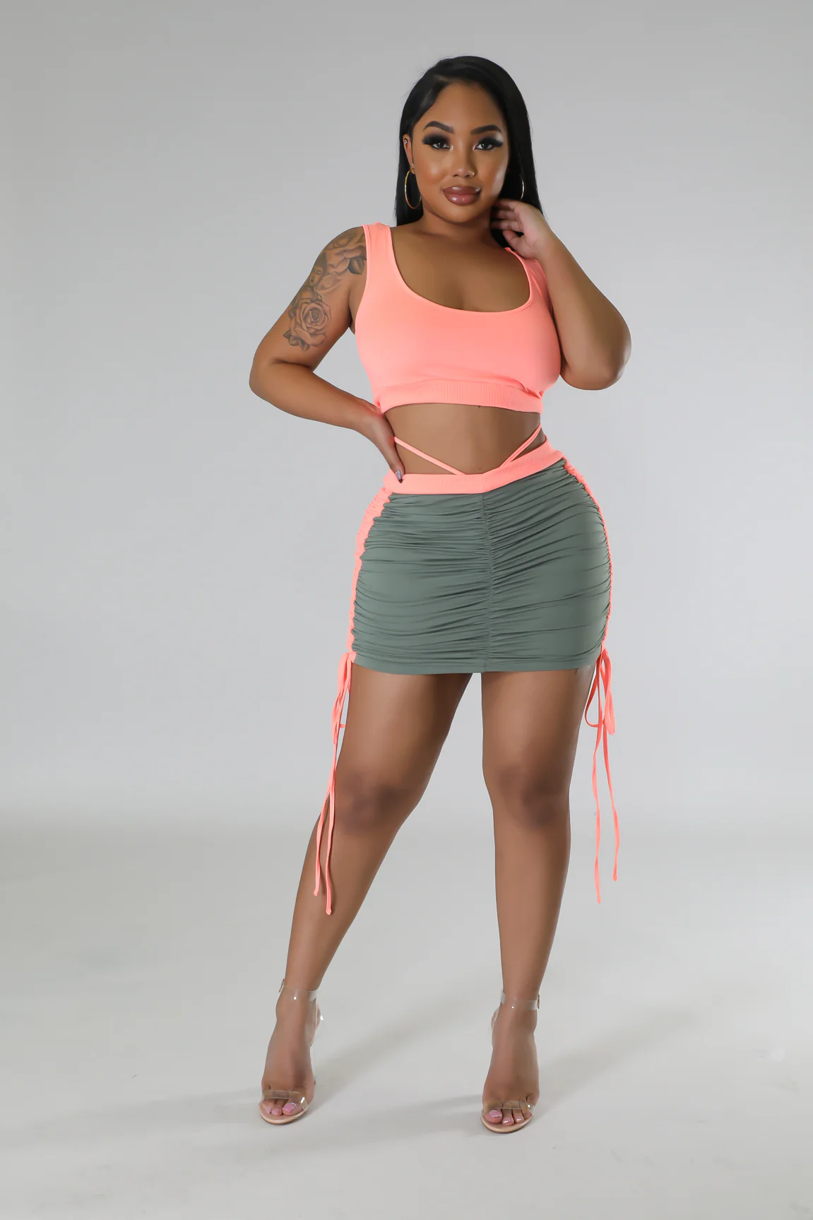Player - 3 Piece Mini Skirt Set