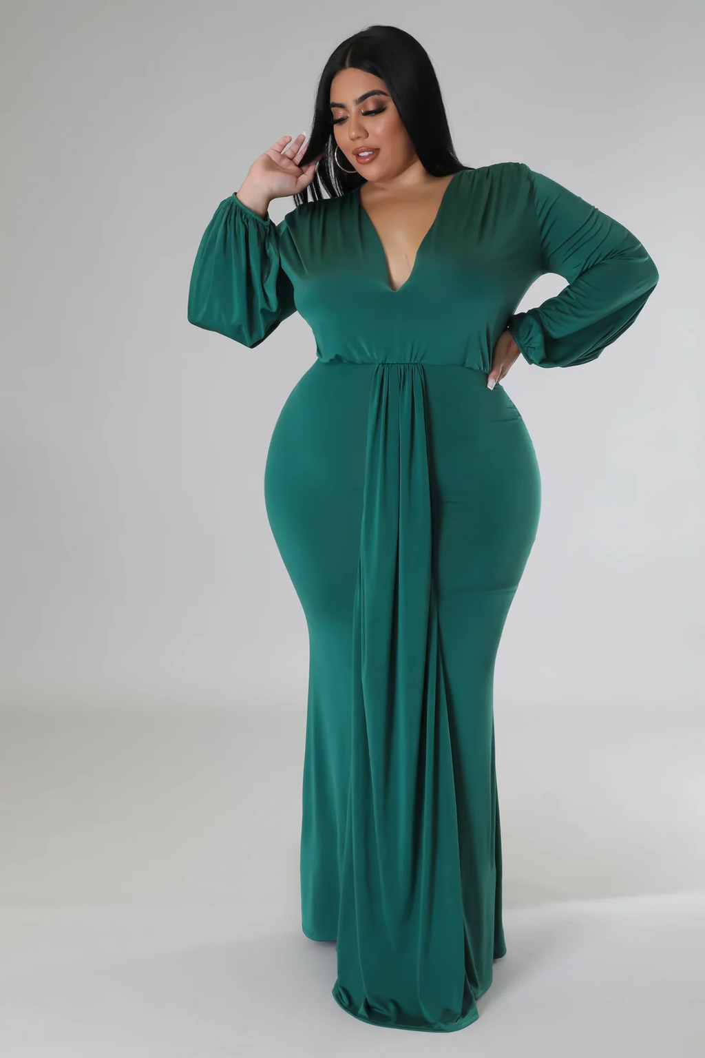 Ohhh I Kno, I'm Her+ - Elegant Maxi Ballgown Dress