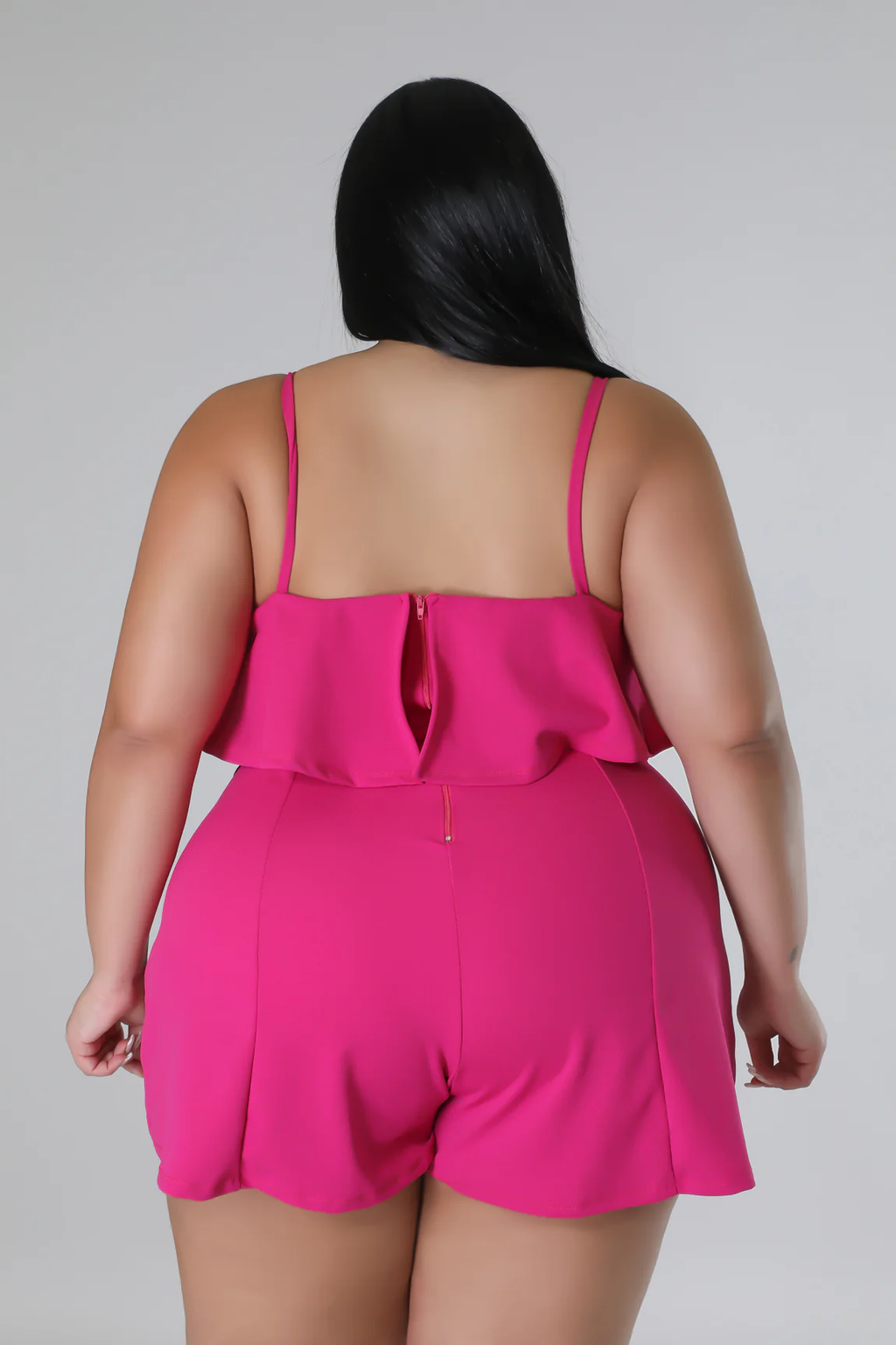 Ruffle Me+ - Shorts Romper