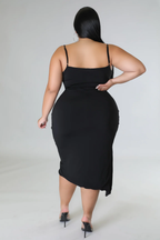 KT Show Up+  - Midi Button Down Dress