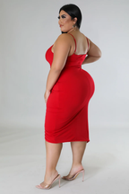 KT Show Up+  - Midi Button Down Dress