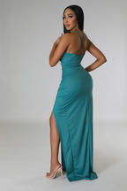 Shimmery Vibes - Classy Maxi Dress