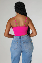 Boujee Me Errryday - KT Fur Crop Top