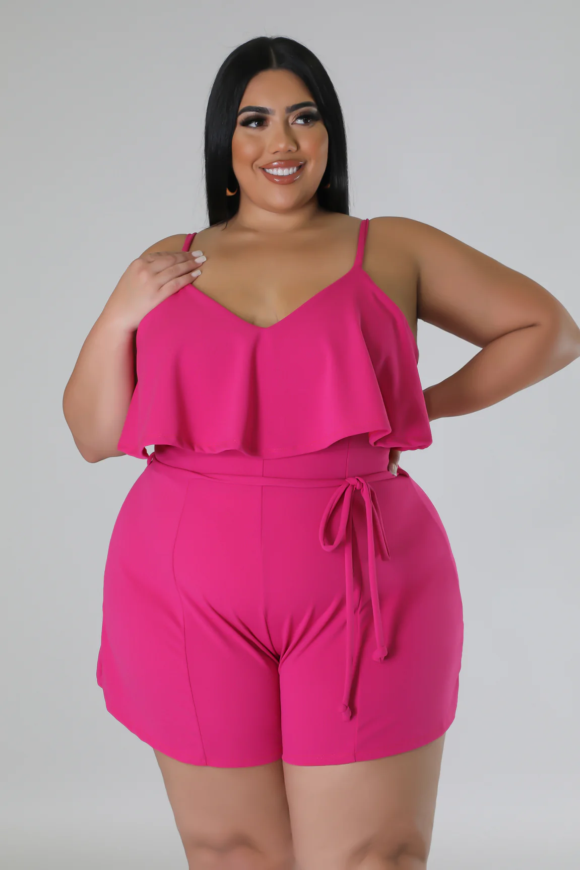 Ruffle Me+ - Shorts Romper