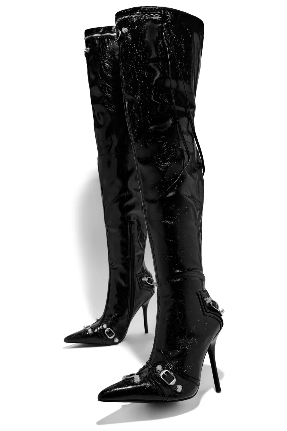 Knot Thigh High - Stiletto Boots