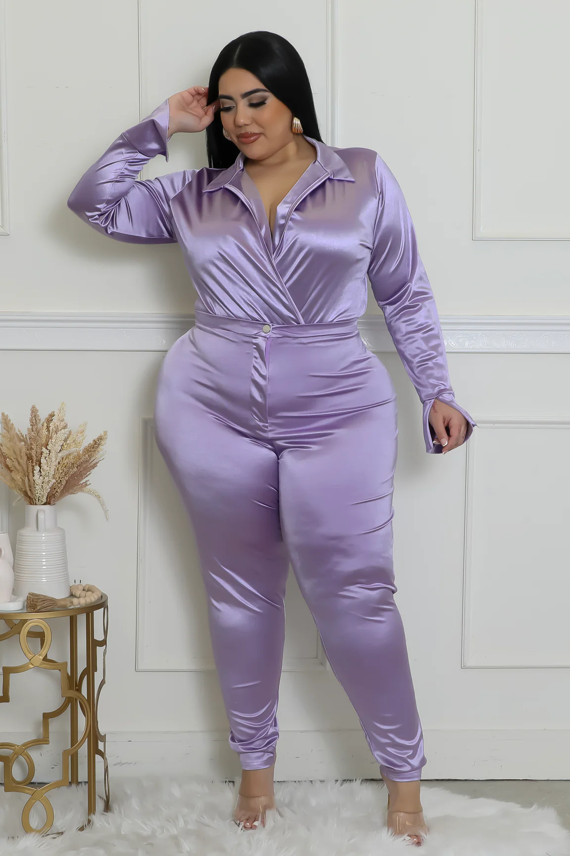 Lavender Heart Collector 2 Piece Pants Set - Lavender