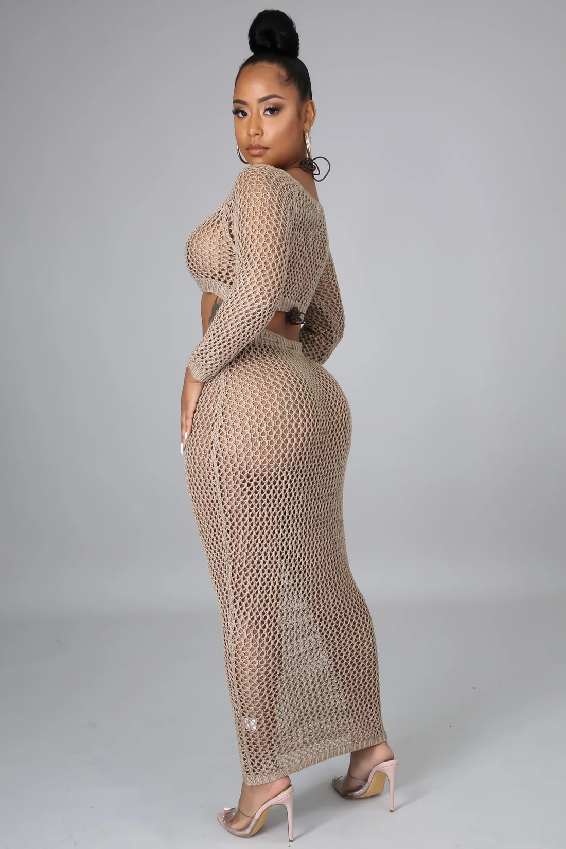 Knot Unpredictability - 2 Piece Crochet Maxi Set
