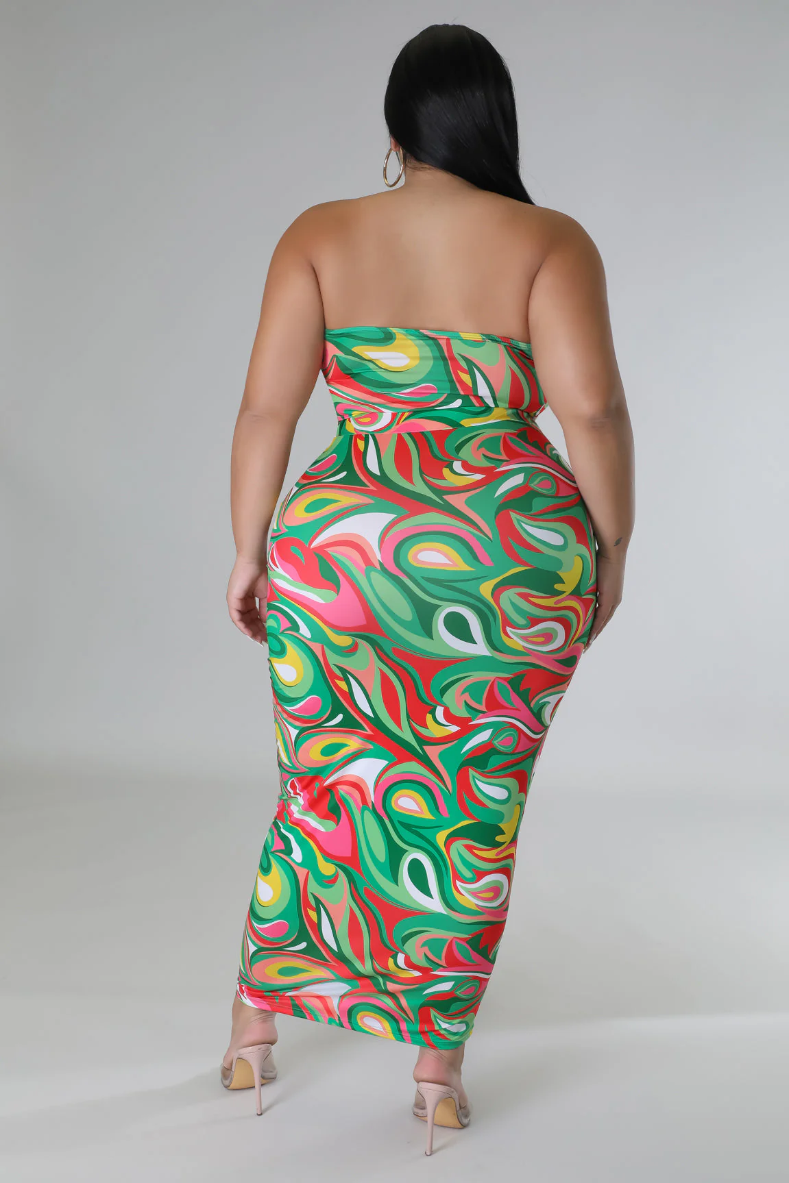 Tropical Life+ - Fringe Sleeveless Maxi Dress