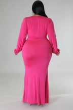 Ohhh I Kno, I'm Her+ - Elegant Maxi Ballgown Dress