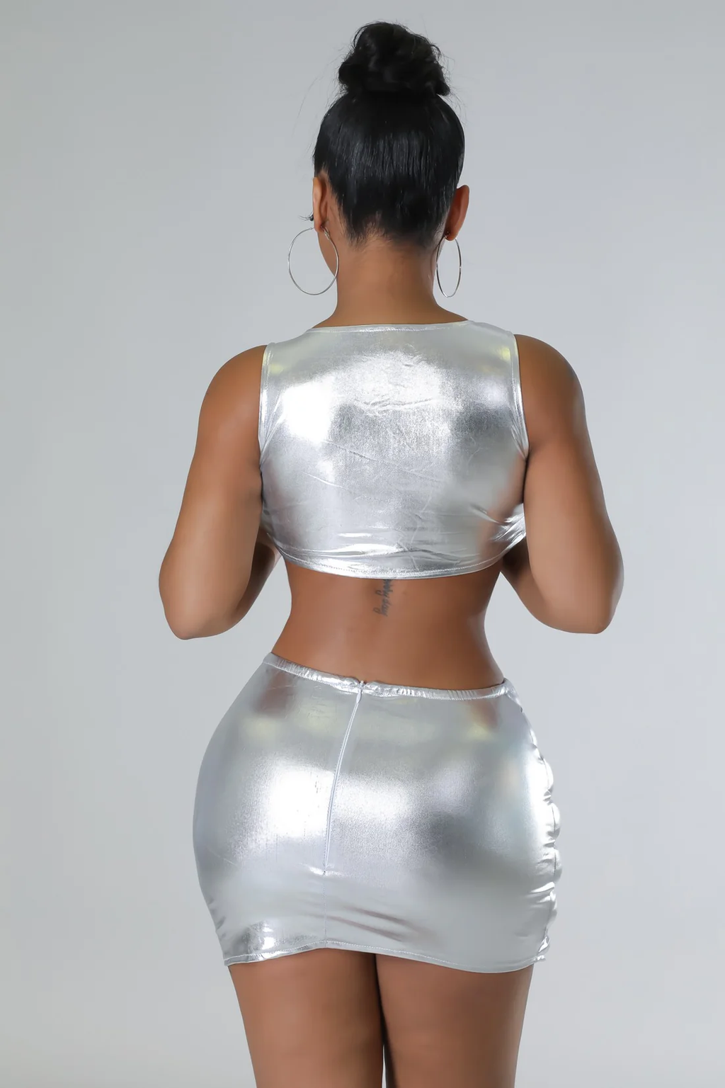 Futuristic - 2 Piece Puffed Mini Skirt Set