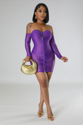 I'm Da Wave - KT Off Shoulders Mini Dress