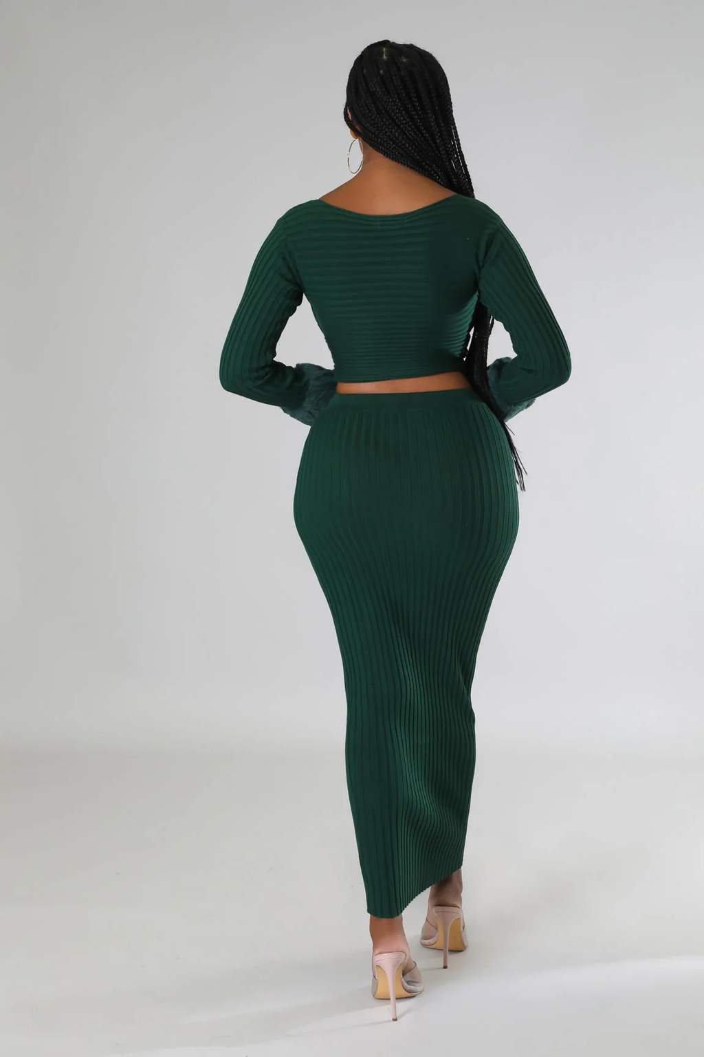 Cozy Vibes - Fur Skirt 2 Piece Set