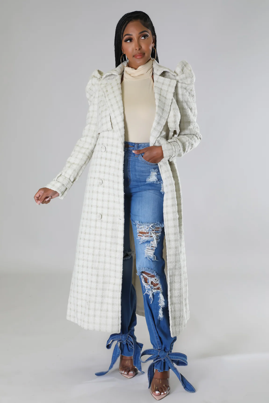 A-Lister Trench Coat - Ivory