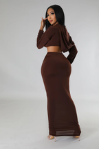 Dnt Sleep On Ma - 2 Piece Maxi Skirt Set
