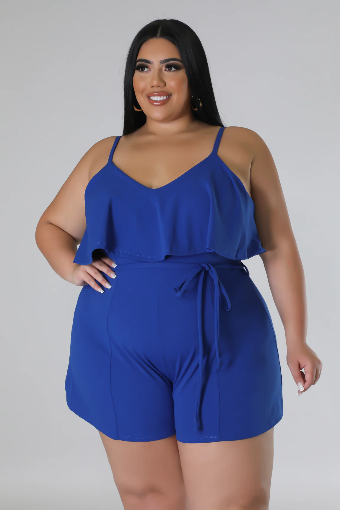 Ruffle Me+ - Shorts Romper