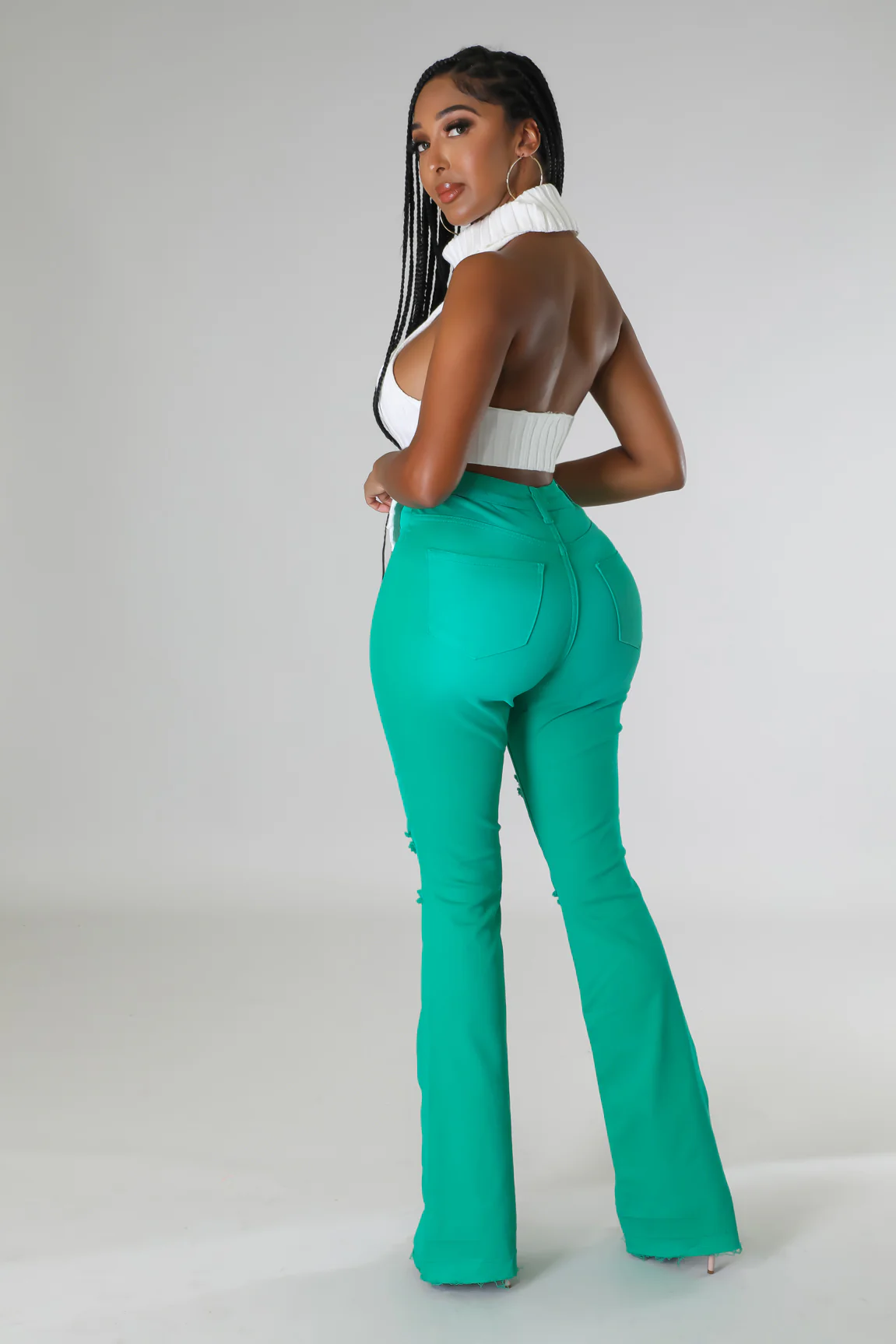 KT Flava - High Waisted Flare Jeans