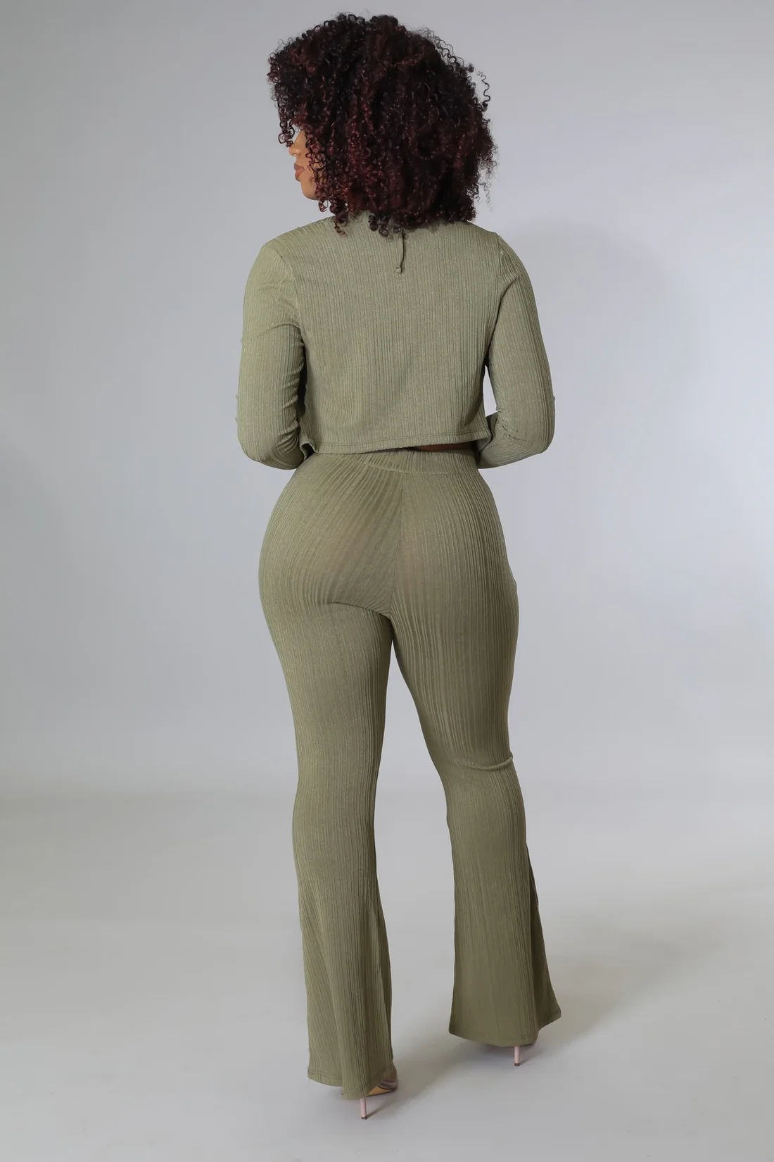 Knot A Fling - 3 Piece Taupe Pants Set