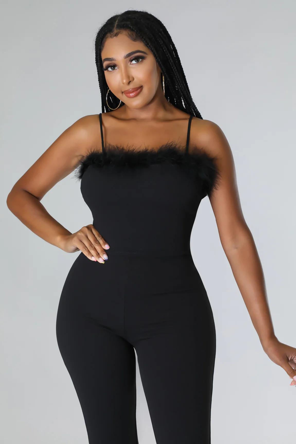 Boujee Me Errryday - KT Fur Crop Top