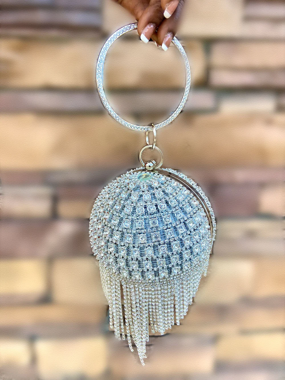 Queen Me - Mirror Crystal Clutch