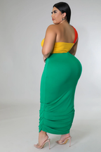1 Shoulder Lover+ - Maxi Skirt Set