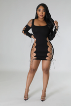 Seduction Love - Black Laced Mini Dress
