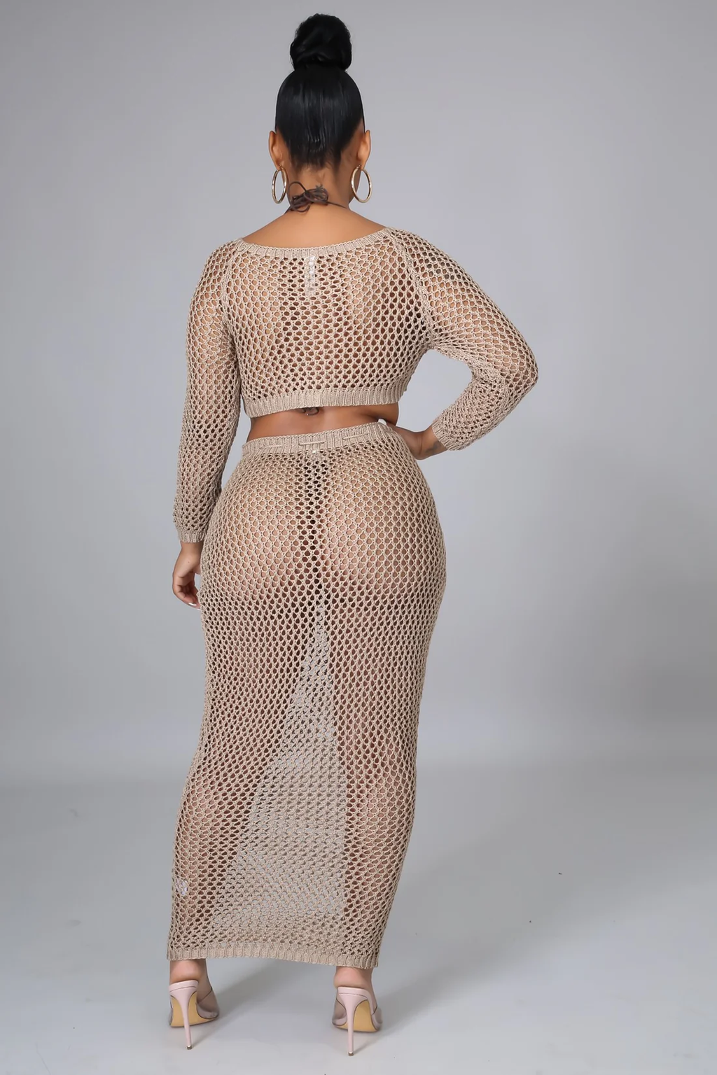 Knot Unpredictability - 2 Piece Crochet Maxi Set