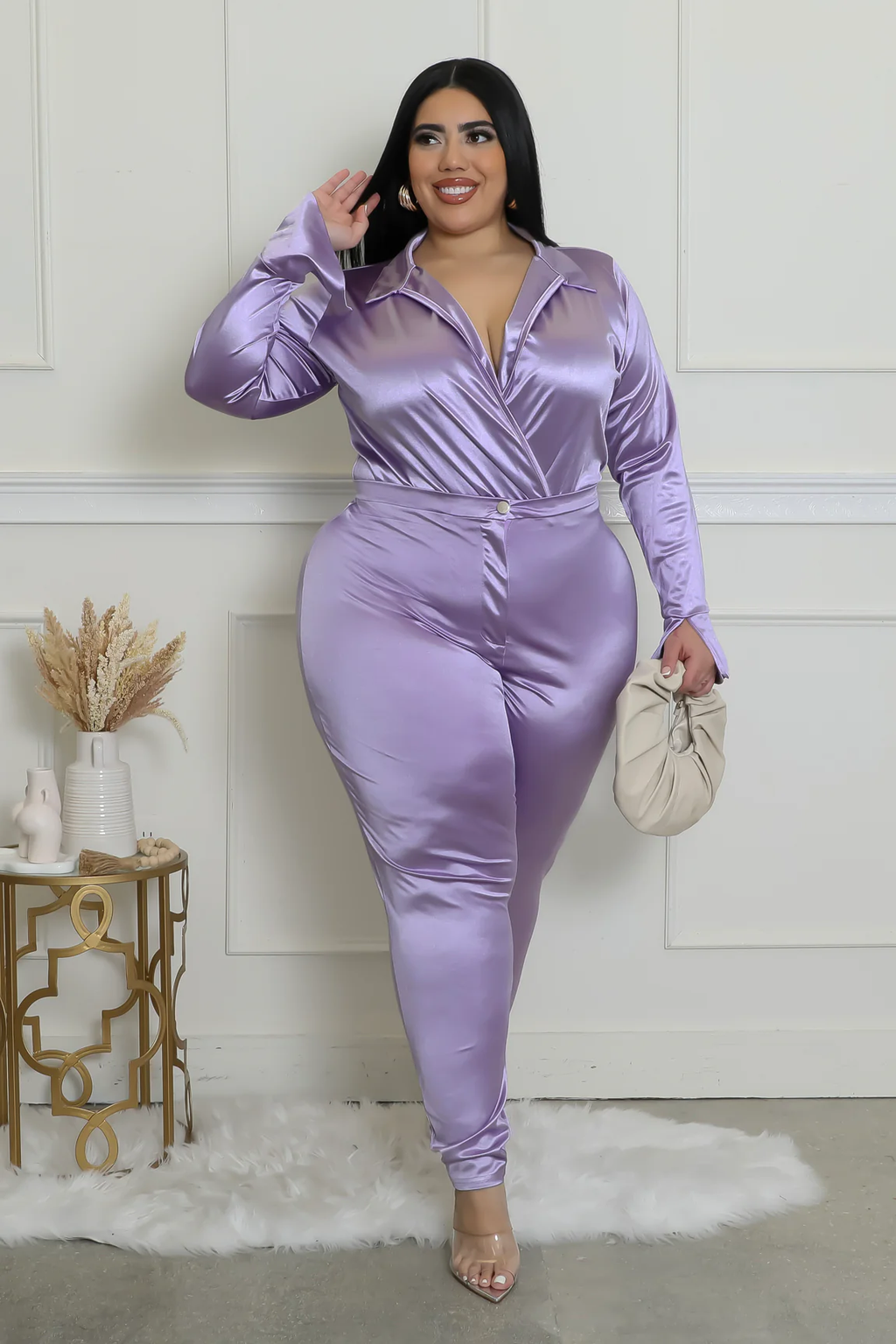 Lavender Heart Collector 2 Piece Pants Set - Lavender