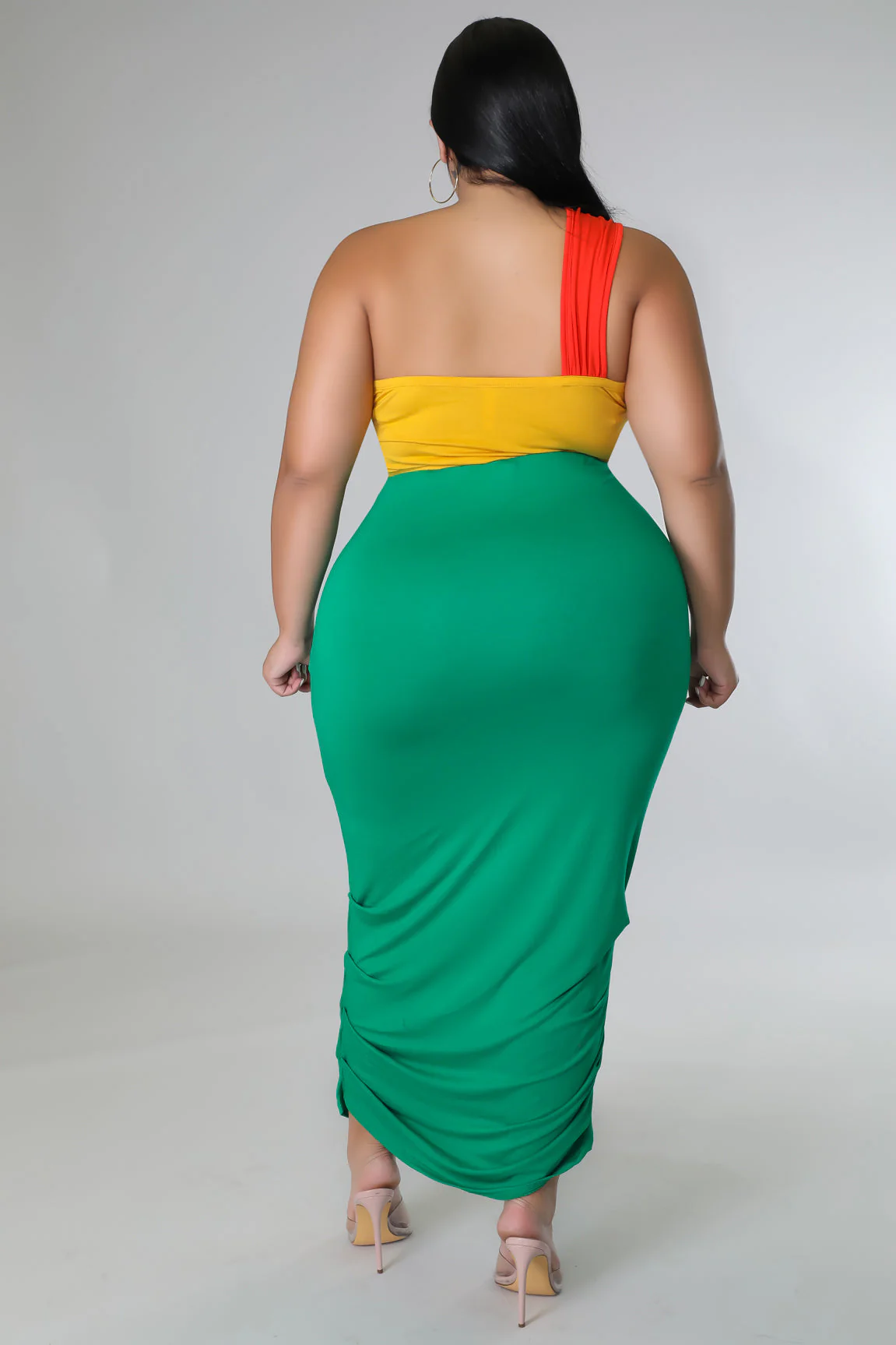 1 Shoulder Lover+ - Maxi Skirt Set