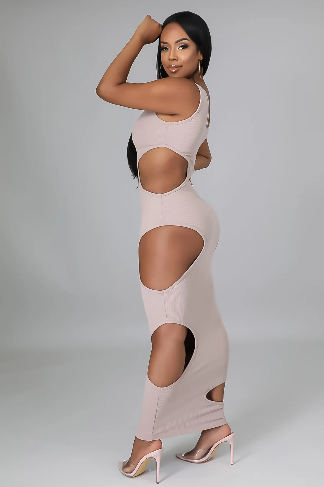 Read Bout Me - Long Cutout Maxi Dress