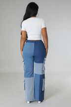 She Rrrady - Light Blue Patched Denim Jeans