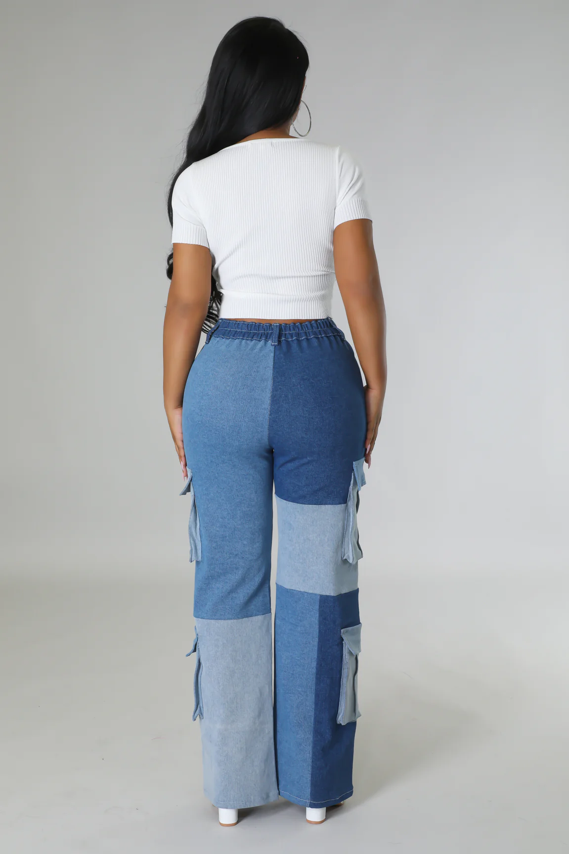 She Rrrady - Light Blue Patched Denim Jeans