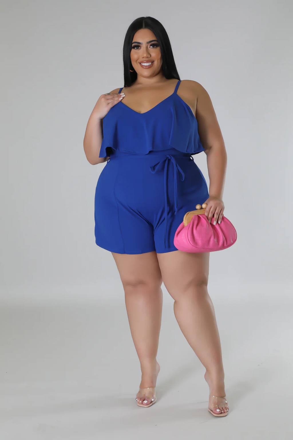 Ruffle Me+ - Shorts Romper