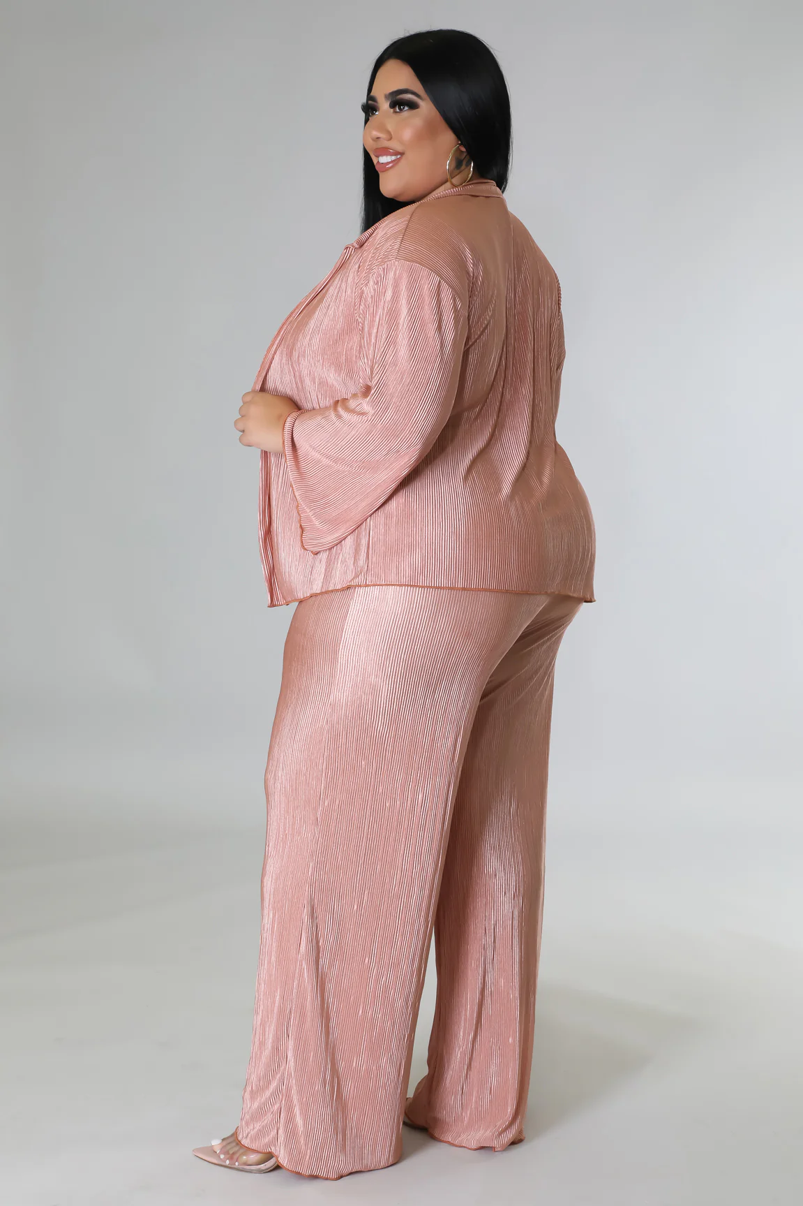 Ma Rose Thang - 3 Piece Rose Gold Pants Set