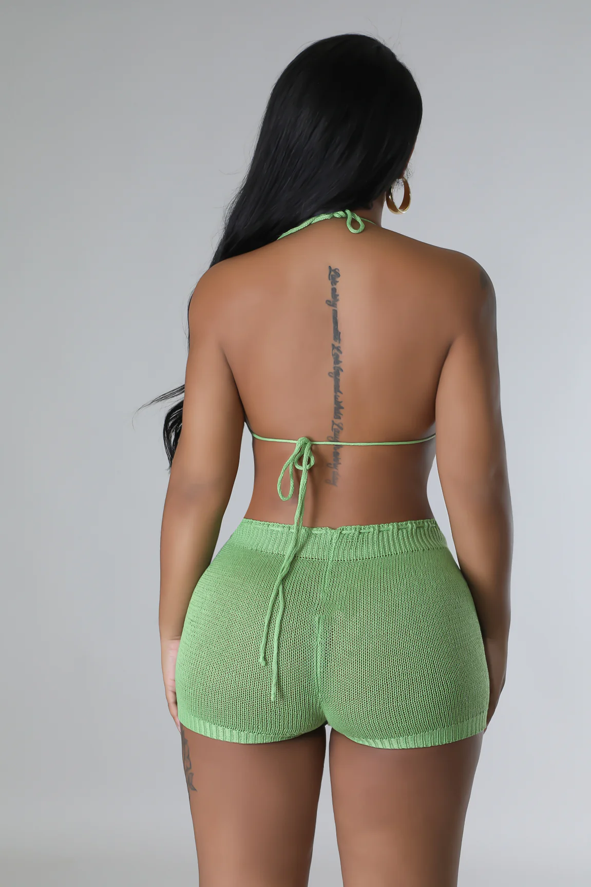 Just Loung'n - 2 Piece Lime Green Short Set
