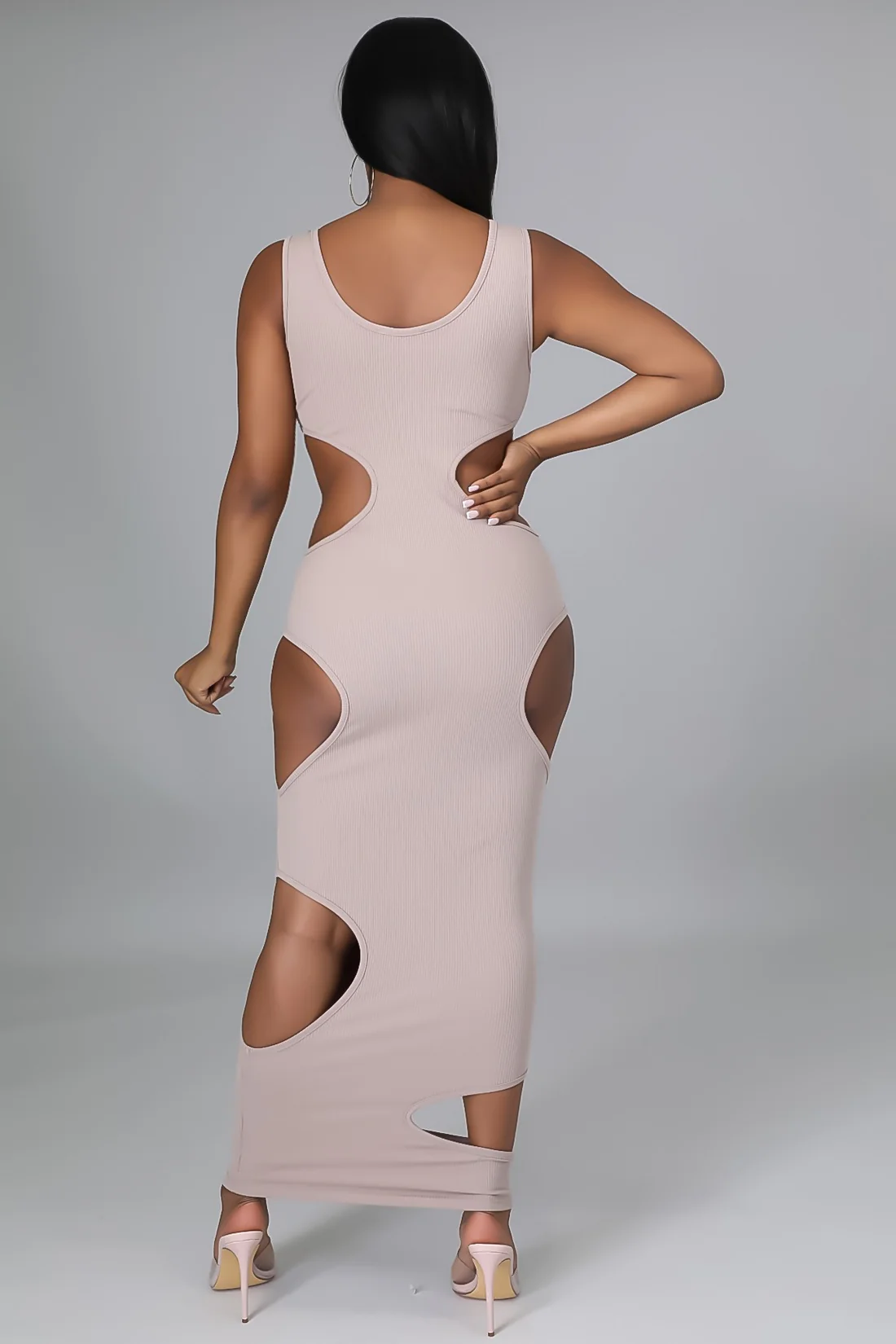 Read Bout Me - Long Cutout Maxi Dress