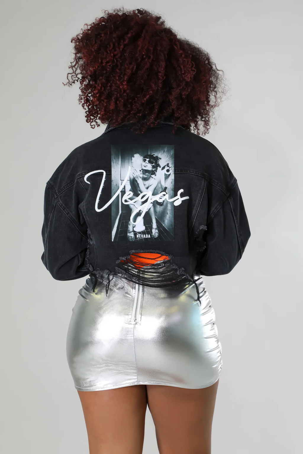 Viva Las Vegas! - Black Denim Jacket