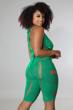 I'm Da Prize! - Knitted Cutout Romper