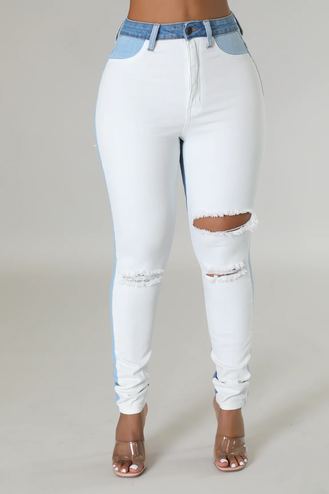 Moody Vibe Denim Jeans - Light Blue