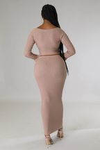 Cozy Vibes - Fur Skirt 2 Piece Set