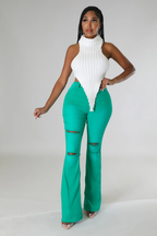 KT Flava - High Waisted Flare Jeans